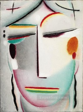  Salvador Arte - rostro del salvador rey distante buda ii 1921 Alexej von Jawlensky expresionismo